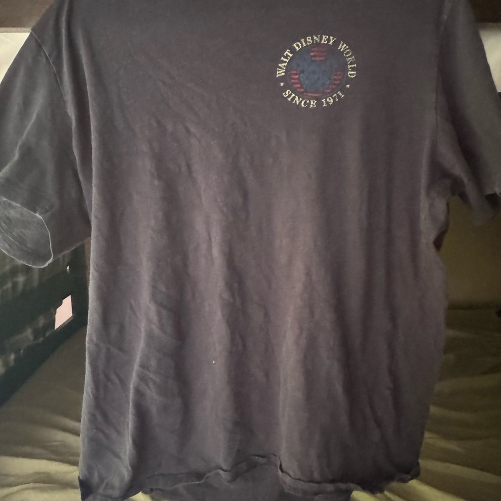 Disney Men's Black Tee with Logo
